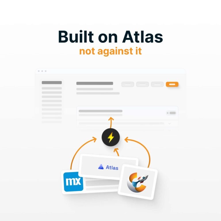 Build on top of Atlas with Mendix and Atlas logo